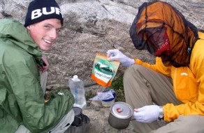 Cooking a Prepackaged Backpacking Meal