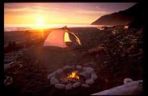 Beach Campfire by Buck Forester