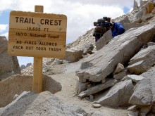 Trail Crest of the Mount Whitney Trail